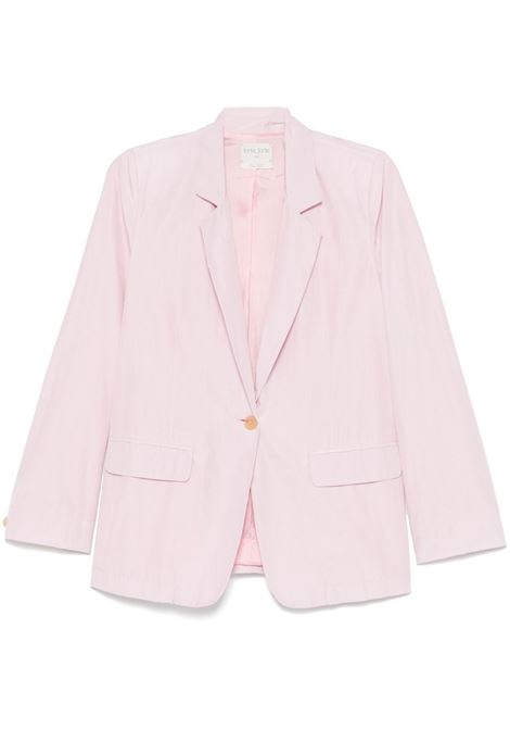 Pink notched-lapels blazer Forte forte - women